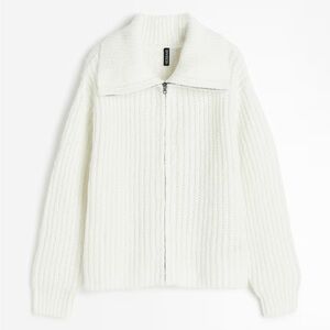 H&M White Knit Sweater